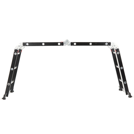 Escalera Articulada de Aluminio Negra 12 Escalones 3,50 Mts