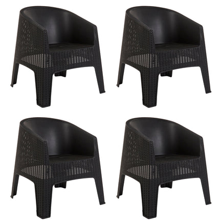 Set 4 Sillones Ibiza Rattan