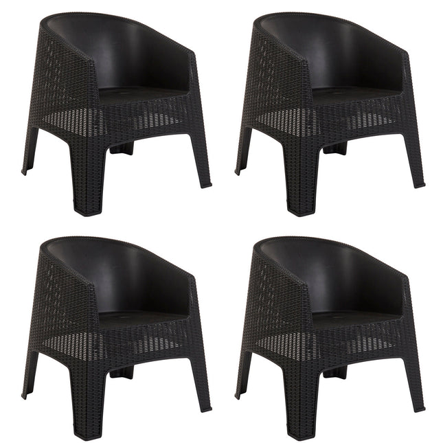 Set 4 Sillones Ibiza Rattan