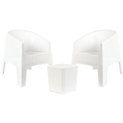 Set 2 Sillones Ibiza Rattan + Mesa Capri