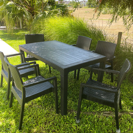 Mesa Rattan Niza 150x90cm
