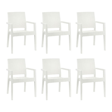 Set de 6 Sillones Rattan Milano