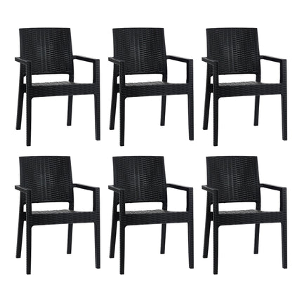 Set de 6 Sillones Rattan Milano