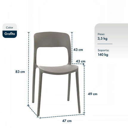 Set 6 Sillas de Diseño Nina