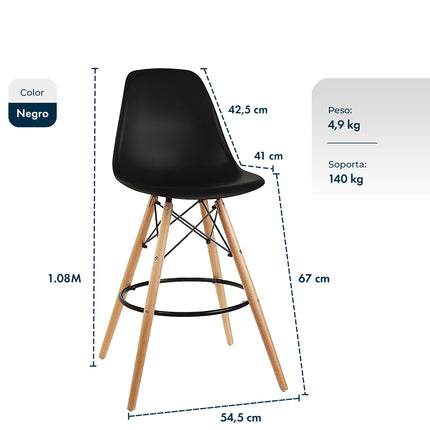 Set 2 Banquetas Taburete Eames