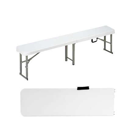 Set Mesa Plegable Picnic 1.80 cm mas 2 Bancos Plegables