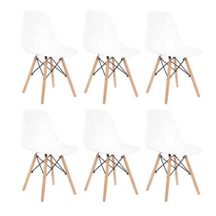 Set de 6 Sillas de Diseño Eames
