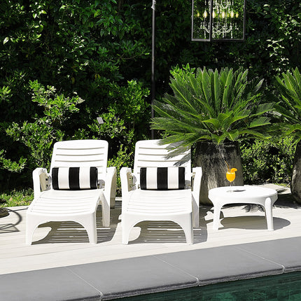 Set 2 Reposeras Carilo + Mesa Puket