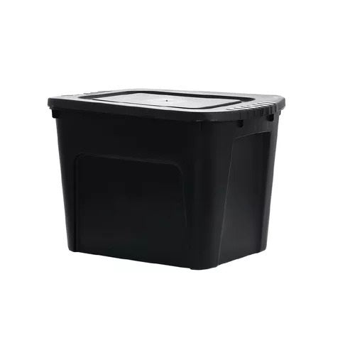 Contenedor de Plástico Eco Box 80 Lts Negro