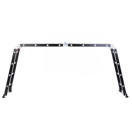 Escalera Articulada de Aluminio Negro de 16 Escalones 4,24 MTS DE ALTO