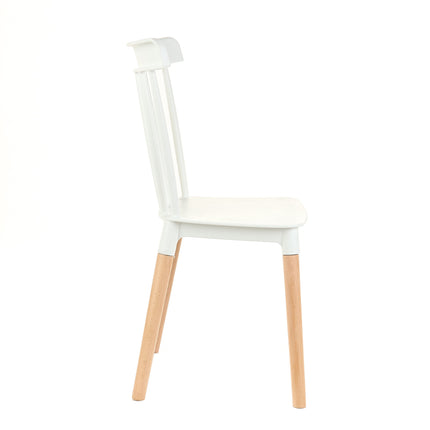 Mesa Rectangular Eames 120x80 + 4 Sillas Windsor