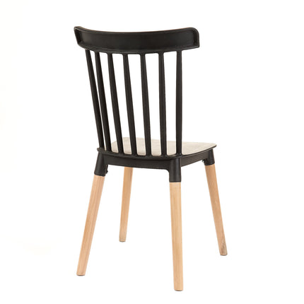 Mesa Rectangular Eames 120x80 + 4 Sillas Windsor