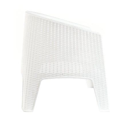 Mesa Monaco Rattan 90x90 + 4 Sillones Ibiza