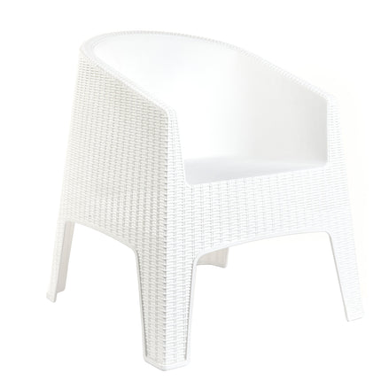 Mesa Monaco Rattan 90x90 + 4 Sillones Ibiza