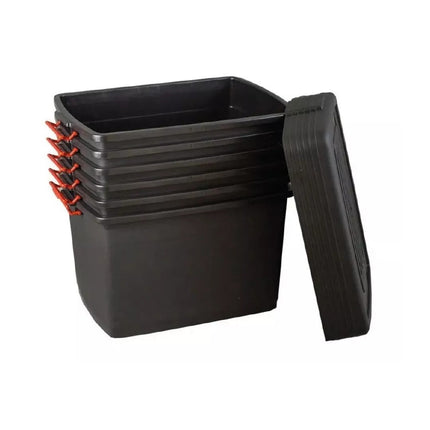 Set 4 Contenedores De Plástico Heavy Box 95 Lts