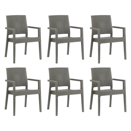 Set de 6 Sillones Rattan Milano