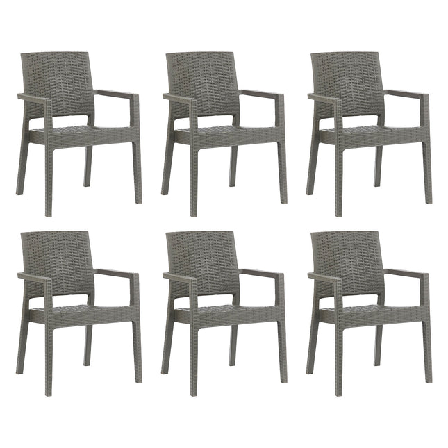 Set de 6 Sillones Rattan Milano