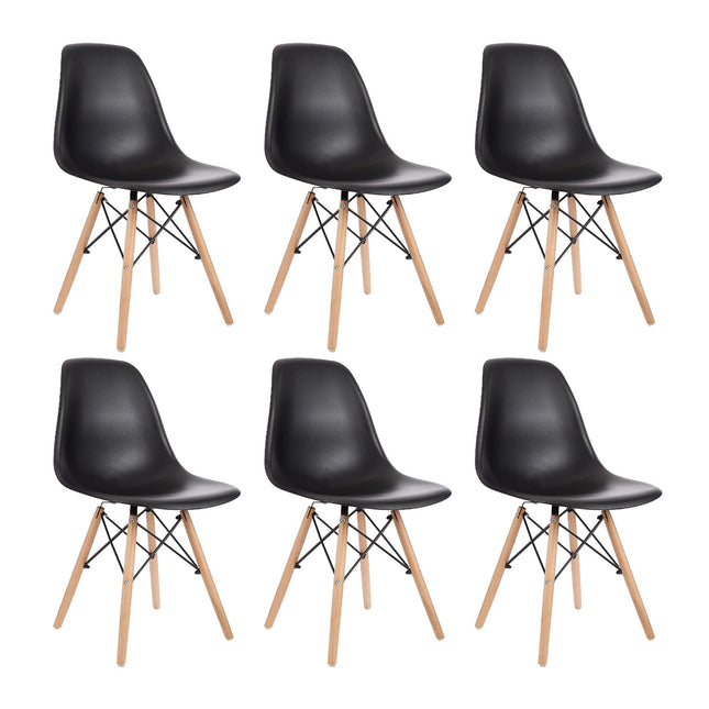 Set de 6 Sillas de Diseño Eames