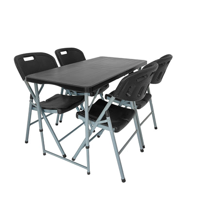 Set Mesa Plegable Picnic 1.20 cm mas 4 Sillas Plegables Paris
