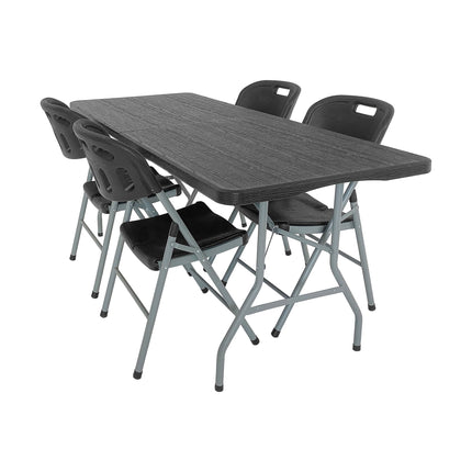 Set Mesa Plegable Picnic 1.80 cm mas 4 Sillas Plegables Paris