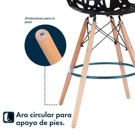 Banqueta Taburete Eames Akron