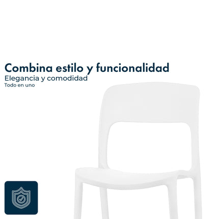 Mesa Rectangular Eames 120x80 + 4 Sillas Nina