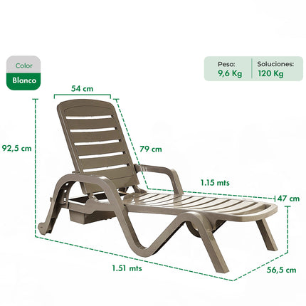 Reposera Toronto 5 Posiciones