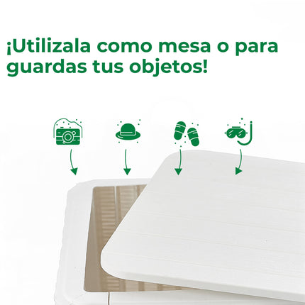 Set 2 Sillones Ibiza Rattan + Mesa Capri