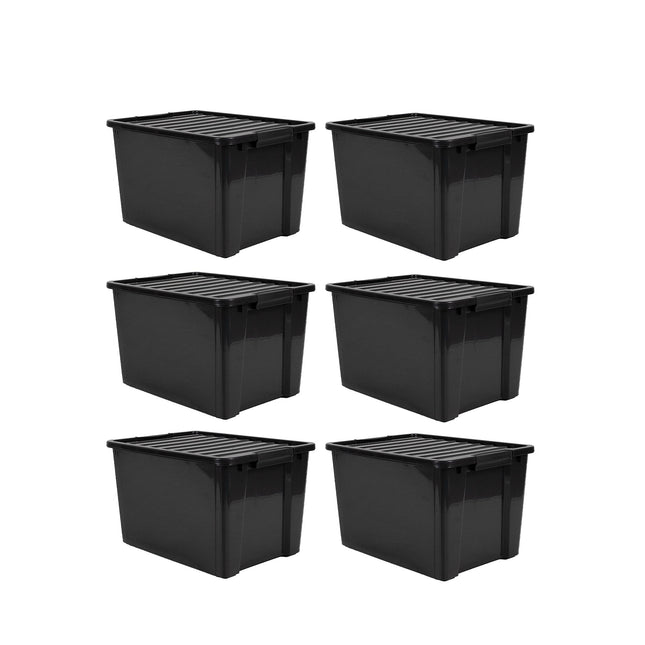 Set 6 Contenedores De Plastico Life Box 50 Lts
